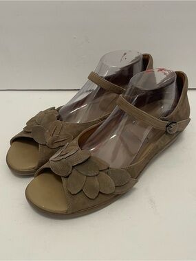 Ziera Flower Dizzy Mary Jane Mauve Leather Suede Comfort Shoe Size EU 42 US 11.5